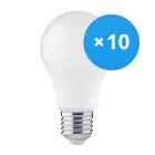 Flerpack 10x Bright Choice LED Lampa E27 Päron Matt 4.9W 470lm - 830 Varm Vit | Ersättare 40W